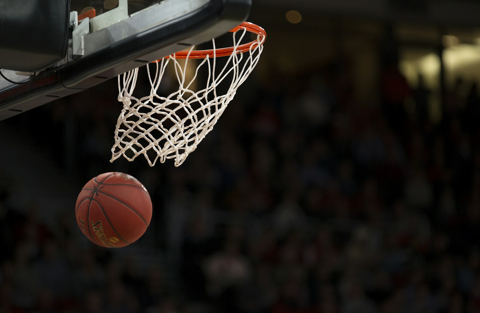 Basketball at an indoor arena