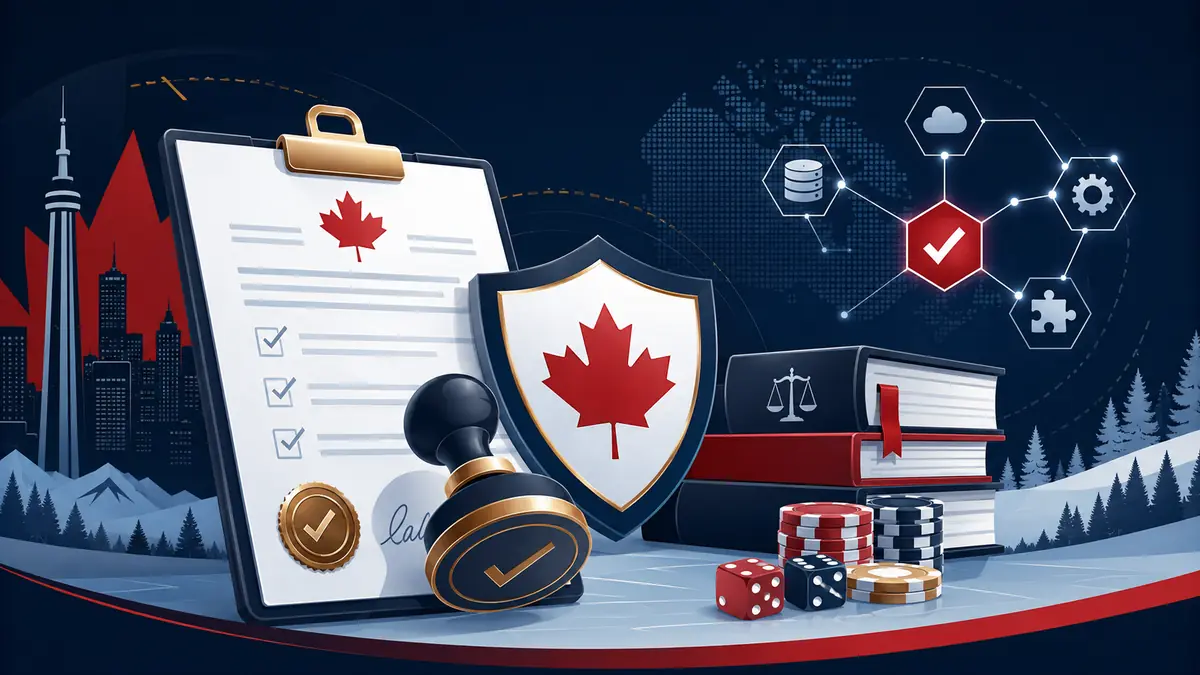 Illustration of Canadian iGaming licensing and operator approval